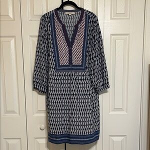 Cute LOFT Boho Dress - 3/4 Length Sleeves - Sz Large